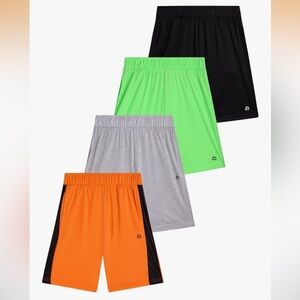 RBX Boys Gym Shorts - 4 Pack - Size 8 - Small